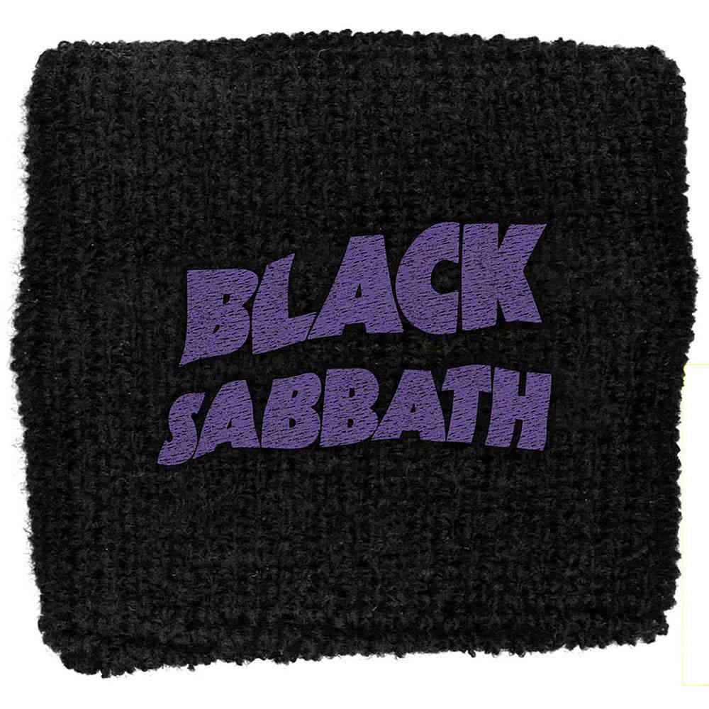 Black Sabbath - Purple Wavy Logo Schweißband - Schwarz
